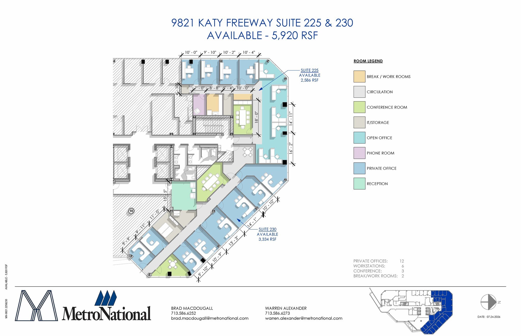 9821 Katy Fwy, Houston, TX for lease Floor Plan- Image 1 of 1