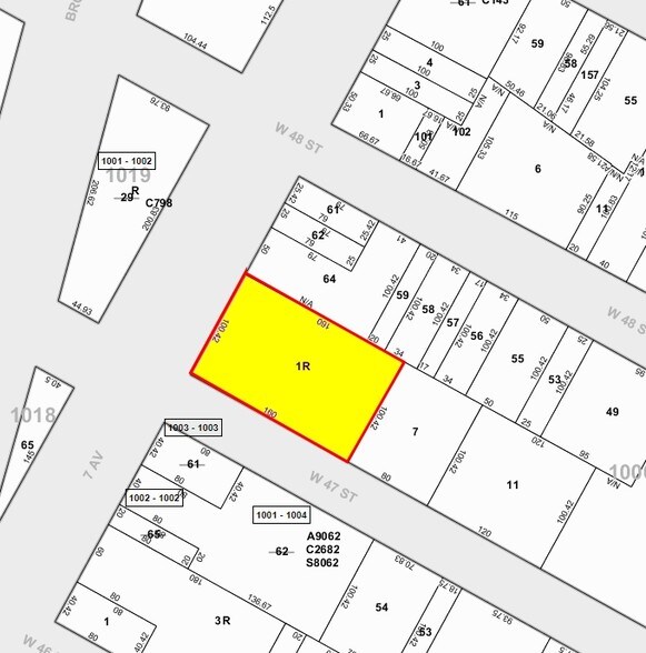 20 Times Sq, New York, NY à louer - Plan cadastral - Image 2 de 3