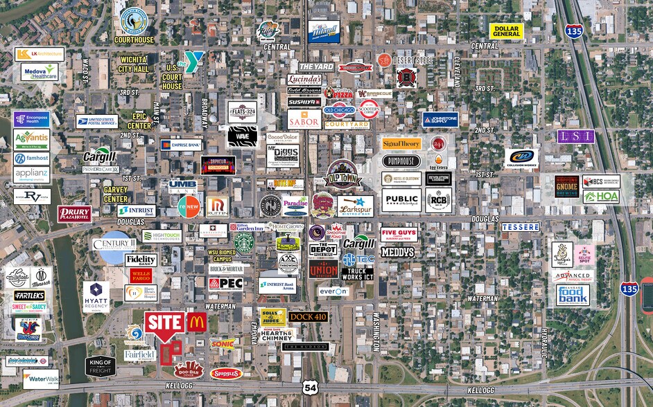 Main & Dewey, NE/c, Wichita, KS à vendre - Aérien - Image 2 de 3