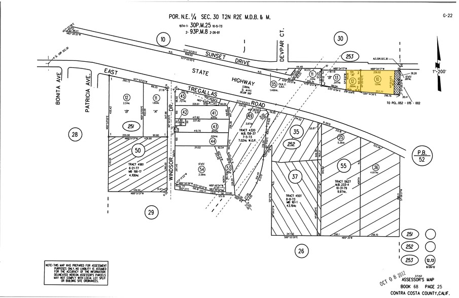 1208-1214 Sunset Dr, Antioch, CA à vendre - Plan cadastral - Image 2 de 9