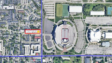 421 E 19th St, Bloomington, IN - AÉRIEN  Vue de la carte