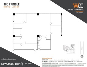 100 Pringle Ave, Walnut Creek, CA for lease Floor Plan- Image 1 of 1