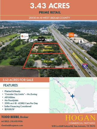 Plus de détails pour 25920 Interstate 10 W, Boerne, TX - Terrain à vendre