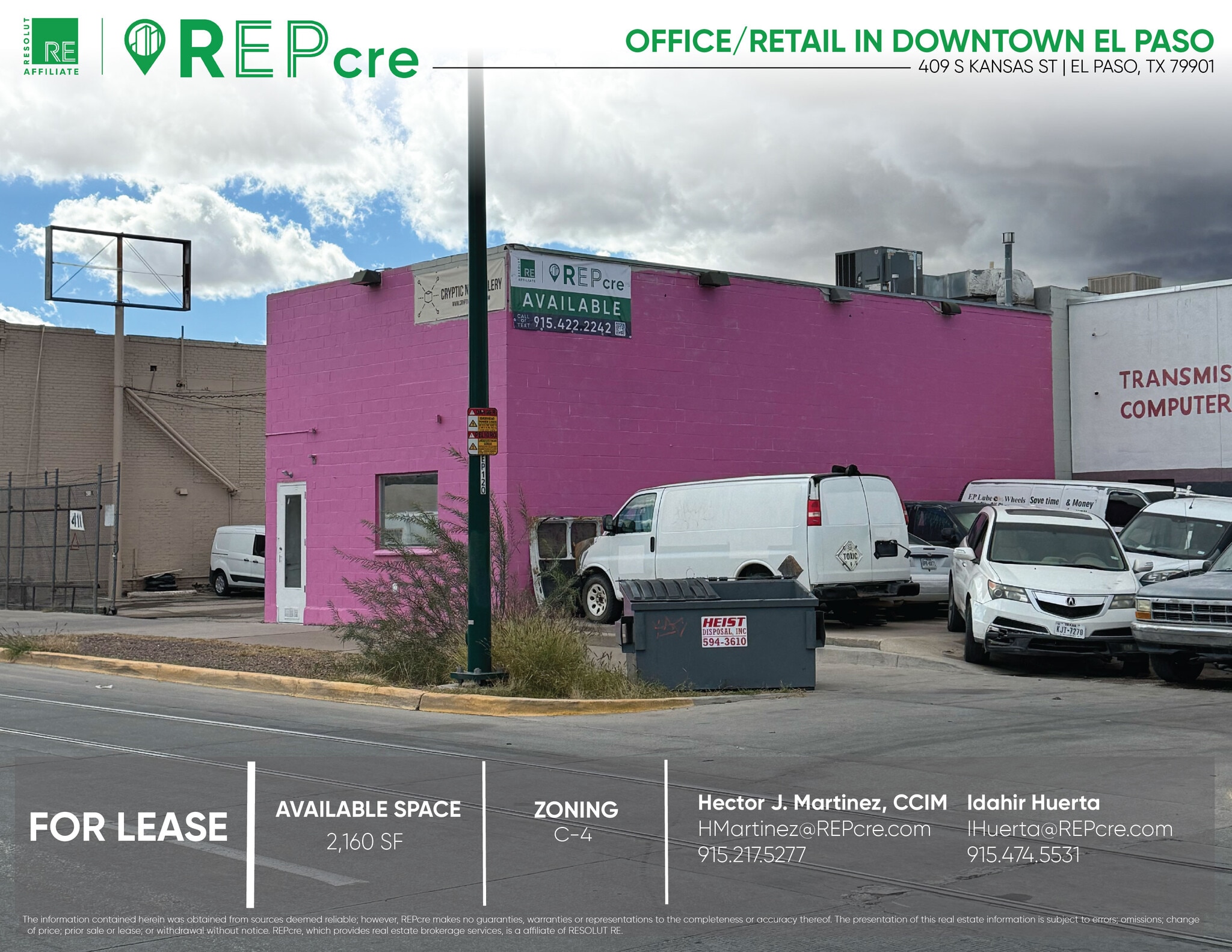 409 S Kansas St, El Paso, TX for lease Building Photo- Image 1 of 12