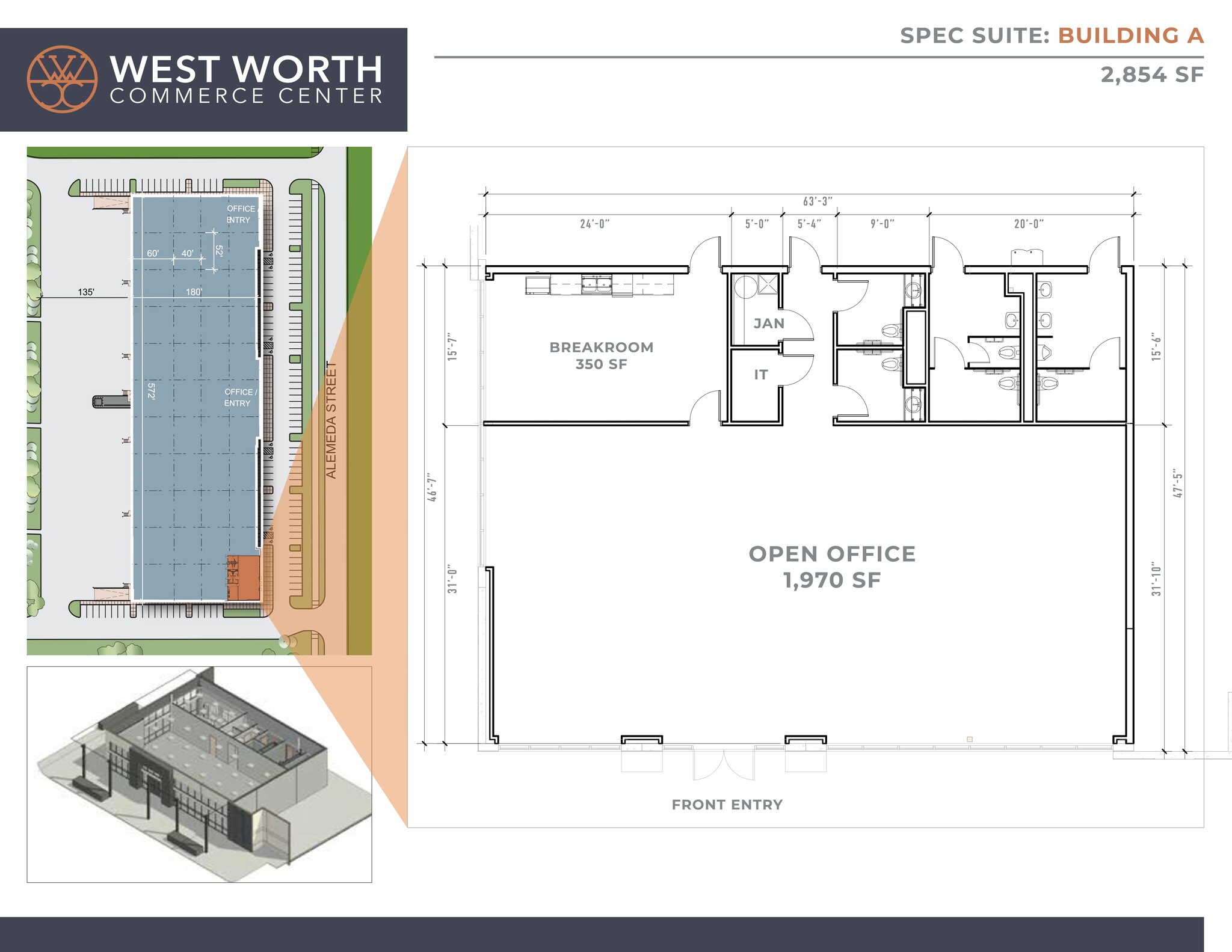 3601 Alemeda St, Fort Worth, TX à louer Plan de site- Image 1 de 2