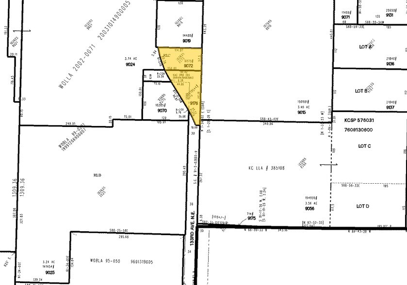 17410 133rd Ave, Woodinville, WA for lease - Plat Map - Image 3 of 7