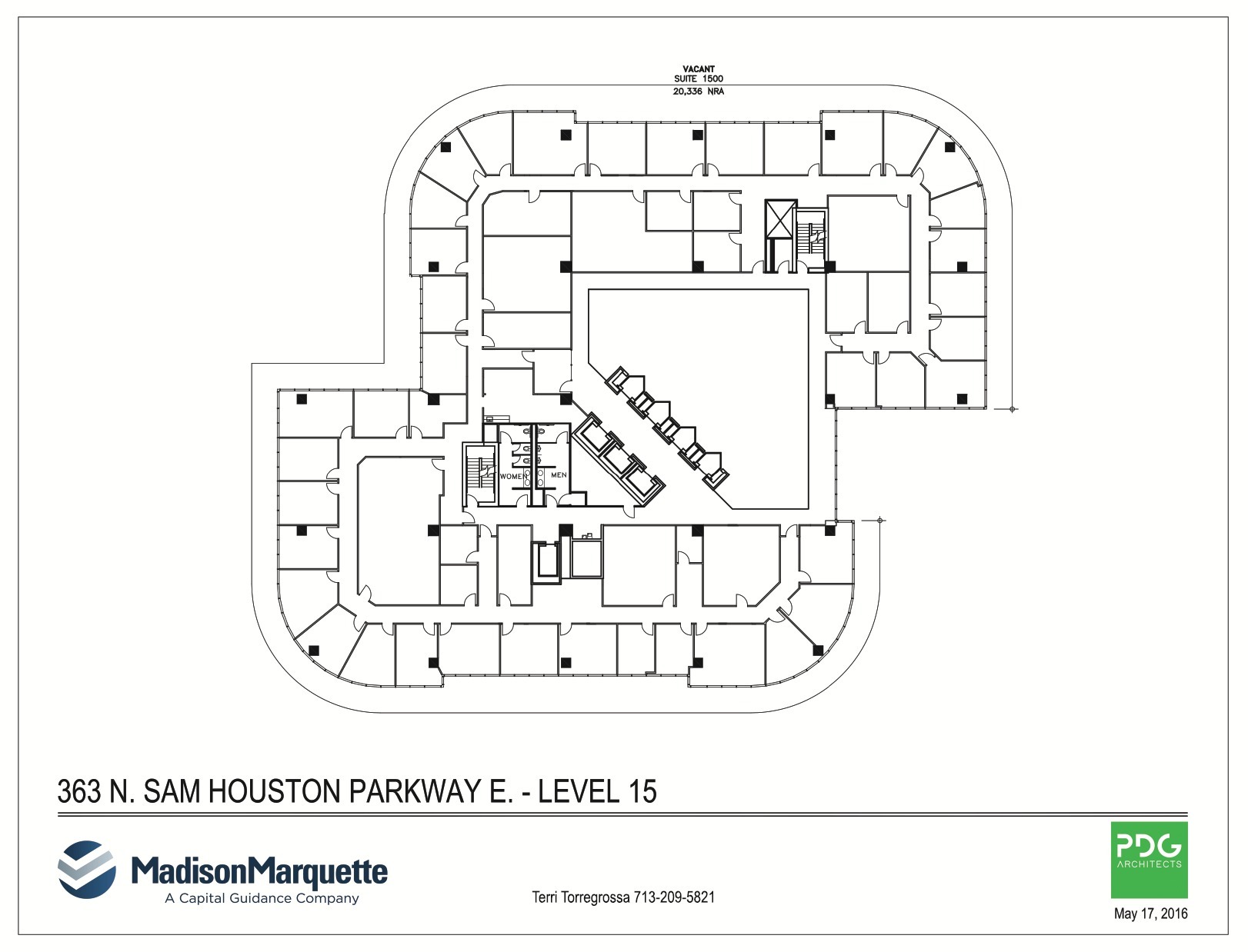 363 N Sam Houston Pky E, Houston, TX à louer Plan d’étage- Image 1 de 8