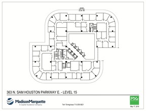 363 N Sam Houston Pky E, Houston, TX à louer Plan d’étage- Image 1 de 8