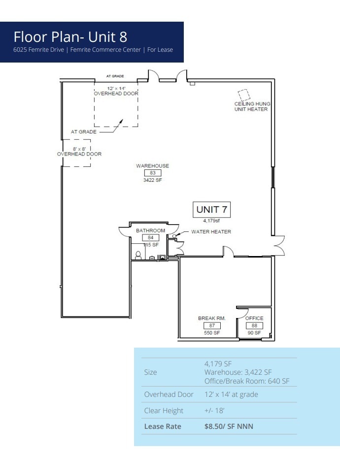 6111/6113 Femrite Dr, Madison, WI for lease Floor Plan- Image 1 of 1