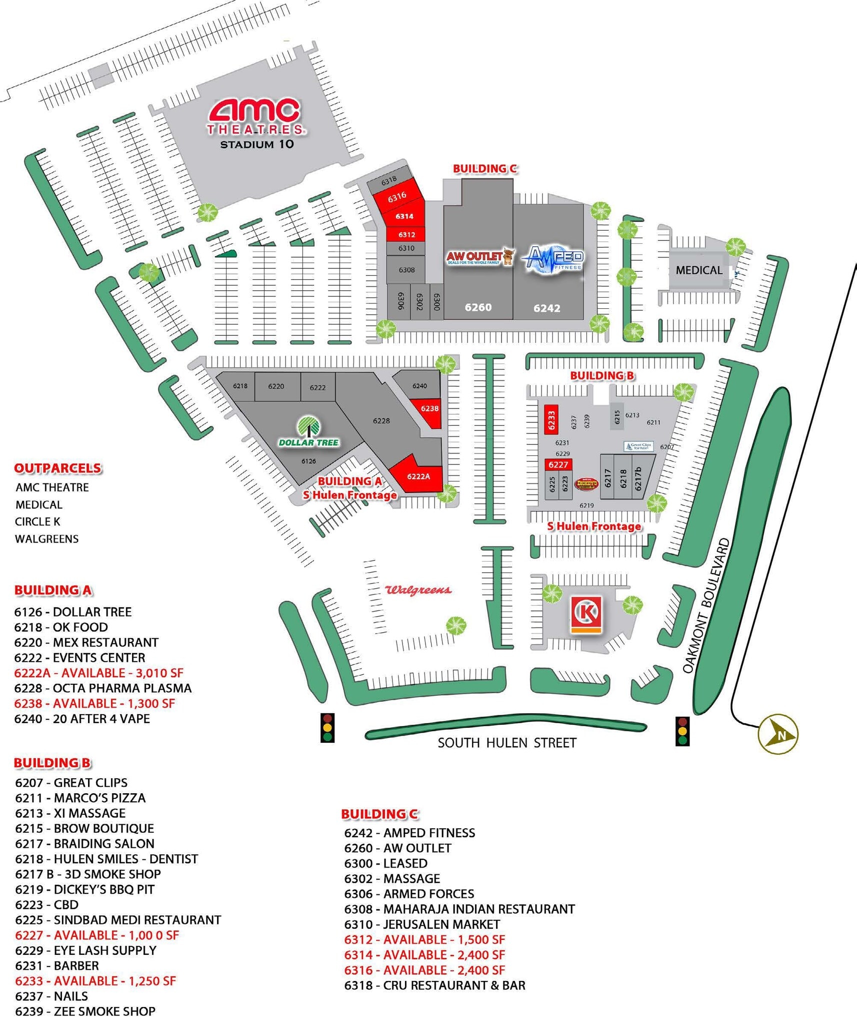 6200-6207 S Hulen St, Fort Worth, TX for lease Site Plan- Image 1 of 1
