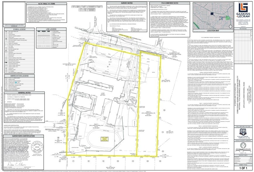 2570 Lower Roswell Rd, Marietta, GA à vendre - Plan de site - Image 2 de 2