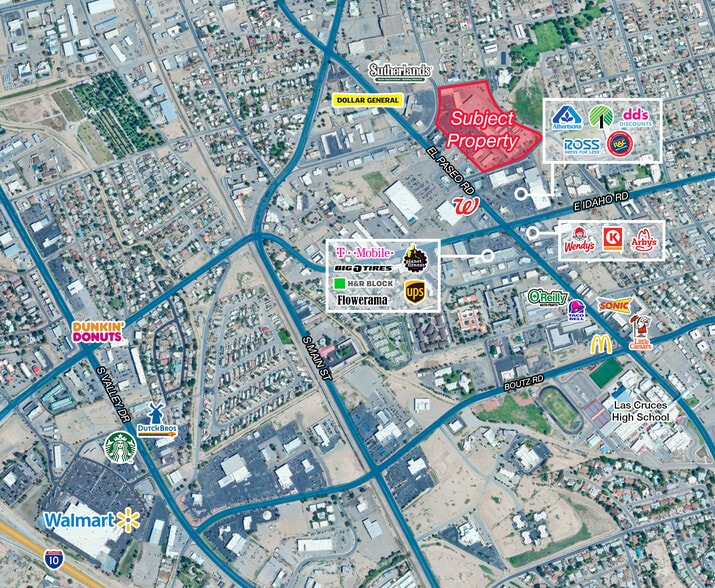 308 Wyatt Dr, Las Cruces, NM for lease - Aerial - Image 2 of 2