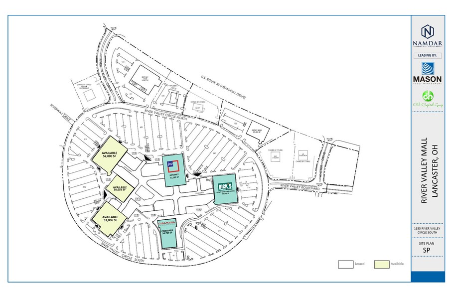 1635 River Valley Cir S, Lancaster, OH à louer - Plan de site - Image 2 de 4