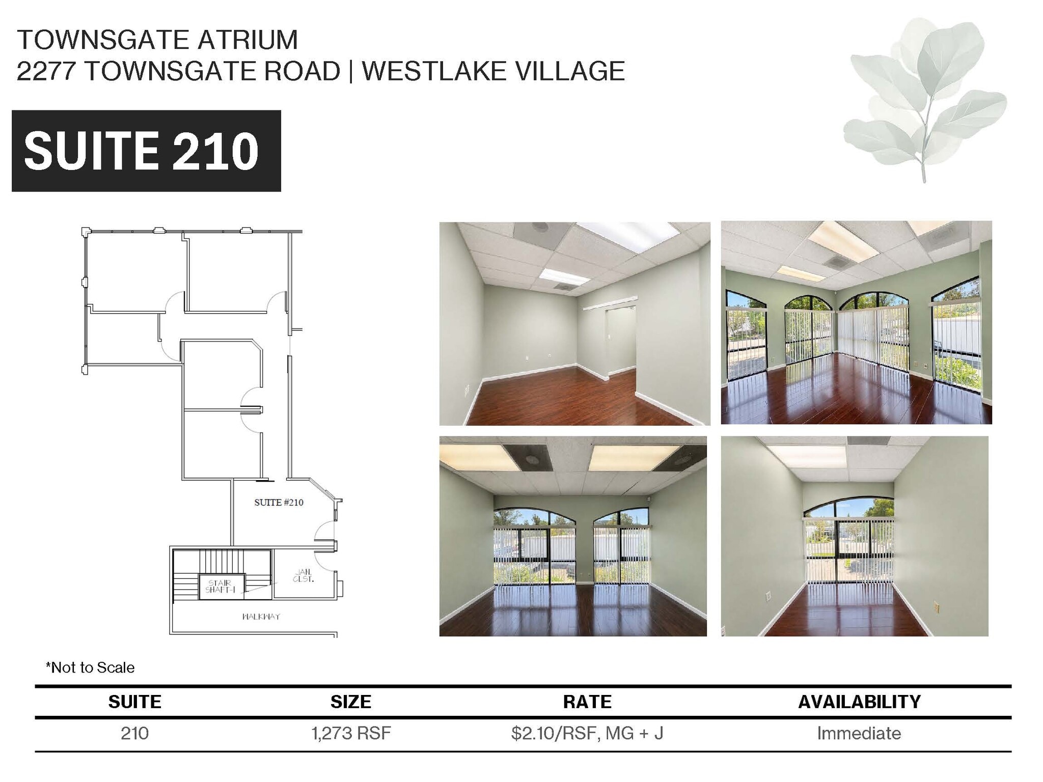 2277 Townsgate Rd, Westlake Village, CA for lease Floor Plan- Image 1 of 7