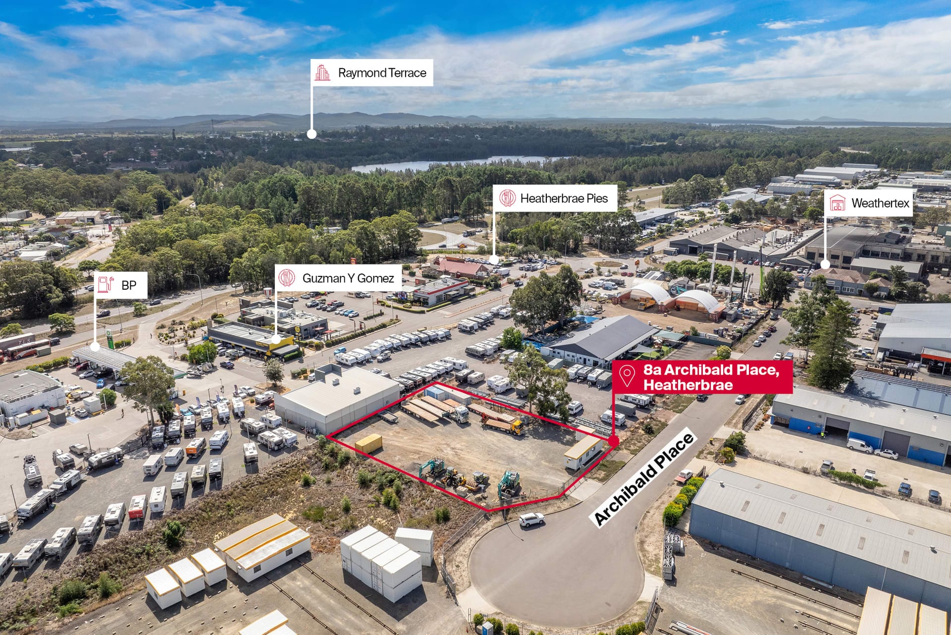 8A Archibald Pl, Heatherbrae for sale Aerial- Image 1 of 3