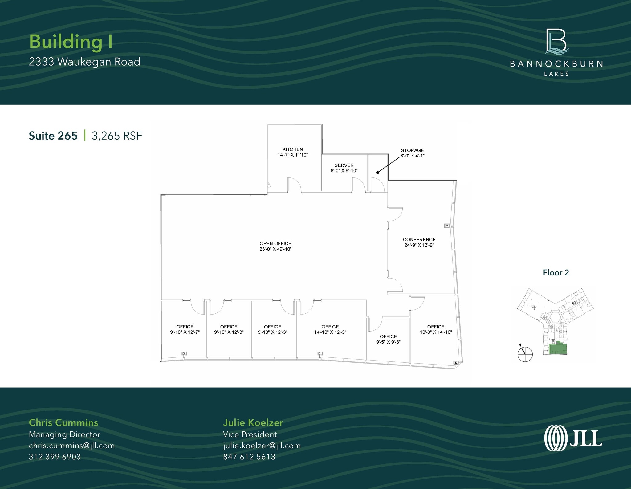 2333 Waukegan Rd, Bannockburn, IL for lease Floor Plan- Image 1 of 1