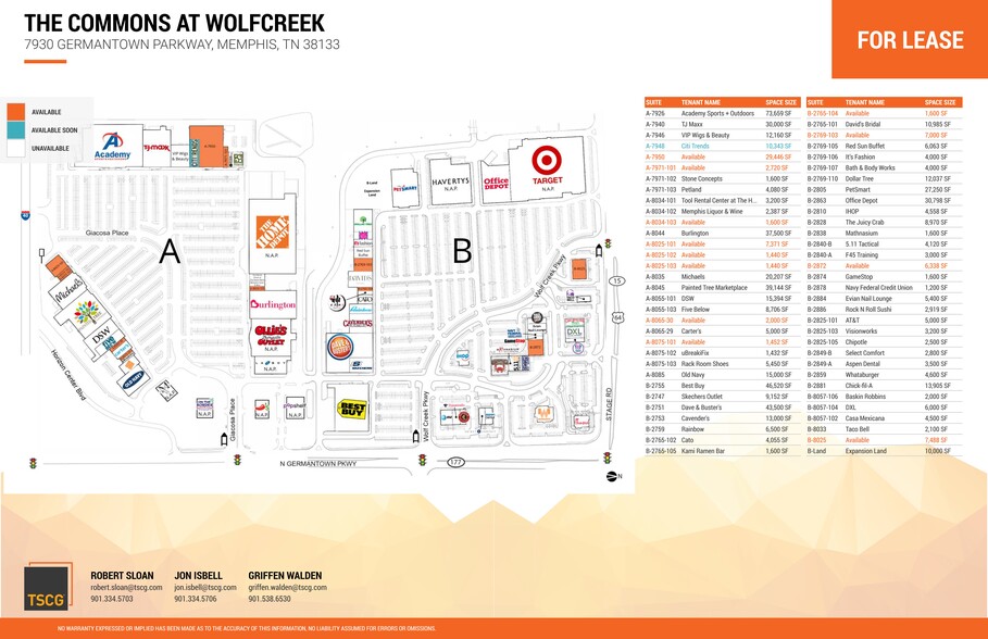 2747-2769 Wolfcreek Pky, Memphis, TN for lease - Site Plan - Image 1 of 16