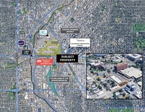 1301 Santa Fe Dr, Denver, CO - AERIAL map view