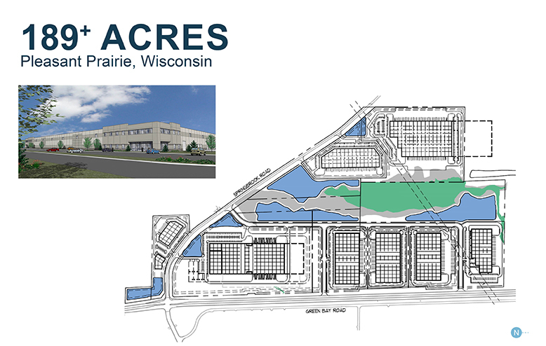 NWQ of Springbrook Rd and Green Bay Road Rd, Pleasant Prairie, WI for sale - Site Plan - Image 2 of 2