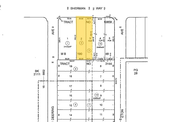 21314-21316 Sherman Way, Canoga Park, CA à louer - Plan cadastral - Image 2 de 21