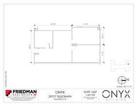 29777 Telegraph Rd, Southfield, MI for lease Floor Plan- Image 1 of 2