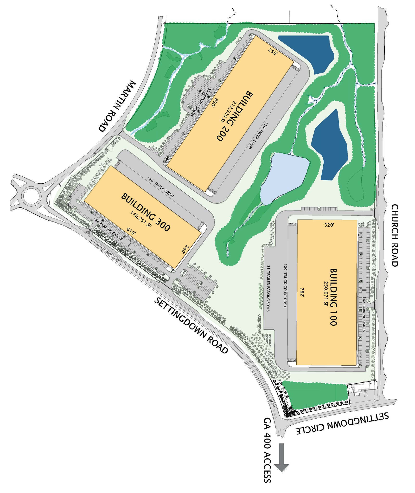 4165 Settingdown Rd, Cumming, GA à louer Plan de site- Image 1 de 11
