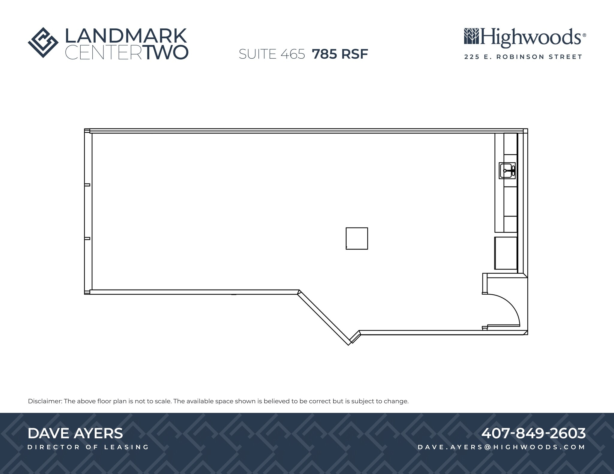 225 E Robinson St, Orlando, FL à louer Plan de site- Image 1 de 1