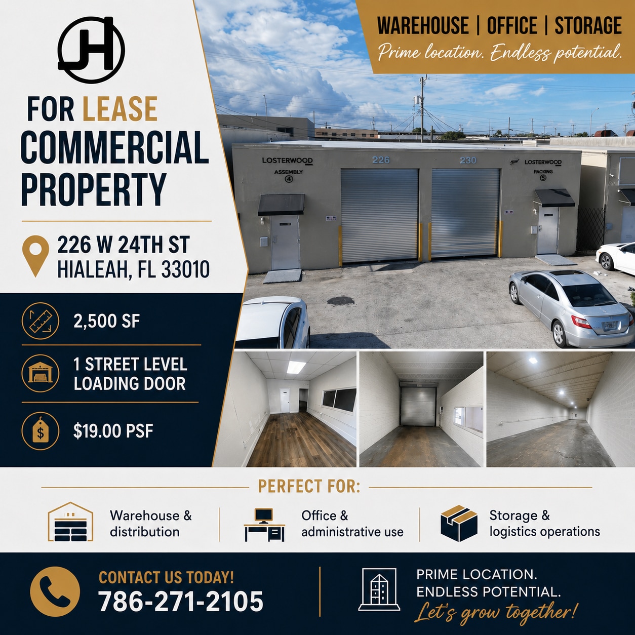 230-226 W 24th St, Hialeah, FL for lease Building Photo- Image 1 of 8