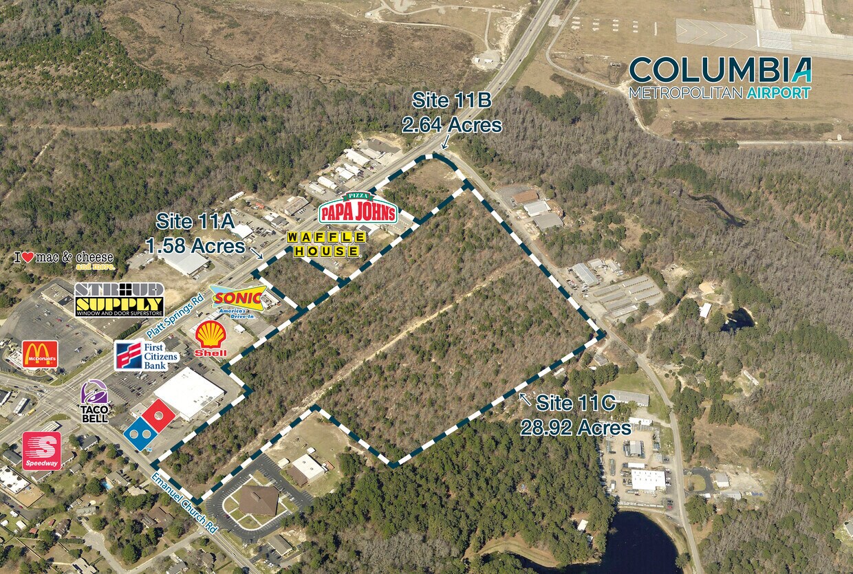 Platt Springs Rd and Lake Dogwood Dr, West Columbia, SC à vendre Photo du bâtiment- Image 1 de 5