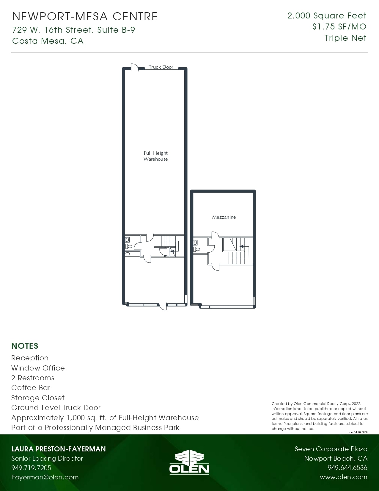 1599 Superior Ave, Costa Mesa, CA for lease Interior Photo- Image 1 of 1