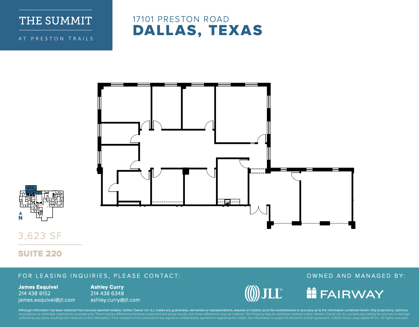 17101 Preston Rd, Dallas, TX à louer Plan d’étage- Image 1 de 1