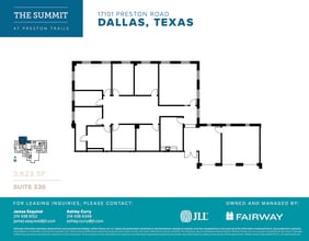 17101 Preston Rd, Dallas, TX à louer Plan d’étage- Image 1 de 1