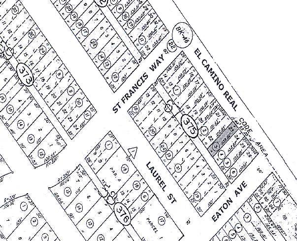 1768 El Camino Real, San Carlos, CA for sale Plat Map- Image 1 of 5