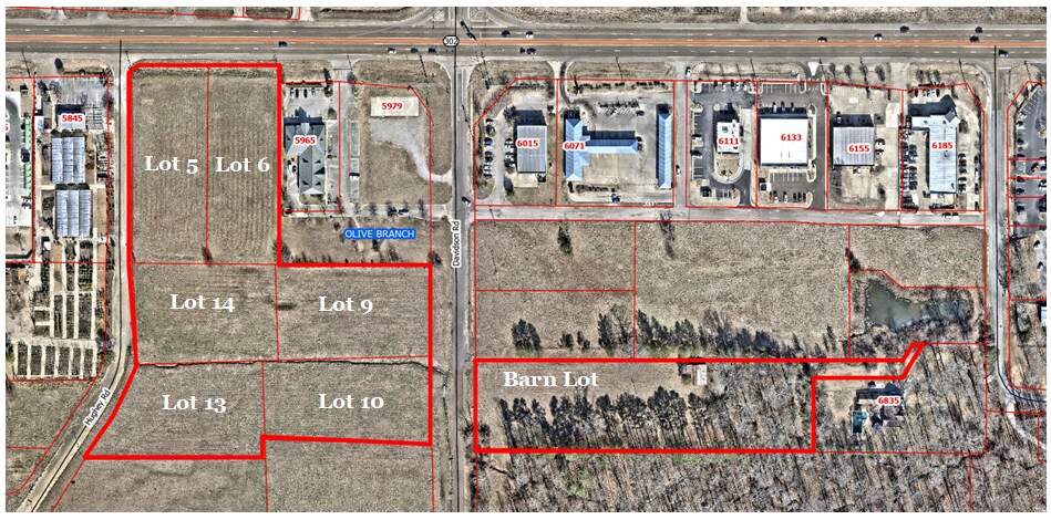 Goodman Rd & Davidson Rd, Olive Branch, MS à vendre Photo principale- Image 1 de 3