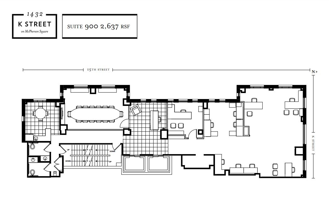 1432 K St NW, Washington, DC for lease Floor Plan- Image 1 of 1