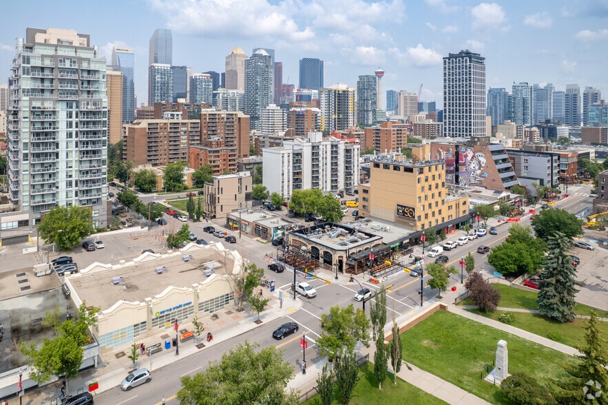 634-638 17th Ave SW, Calgary, AB for lease - Aerial - Image 2 of 2