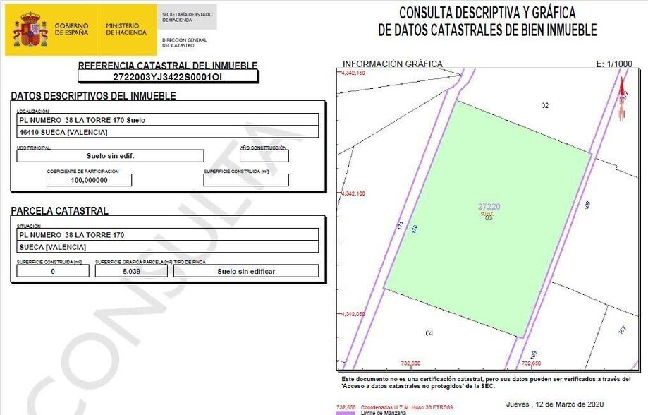 Poli Calle, 9, Sueca, Valencia à vendre - Photo du bâtiment - Image 3 de 4