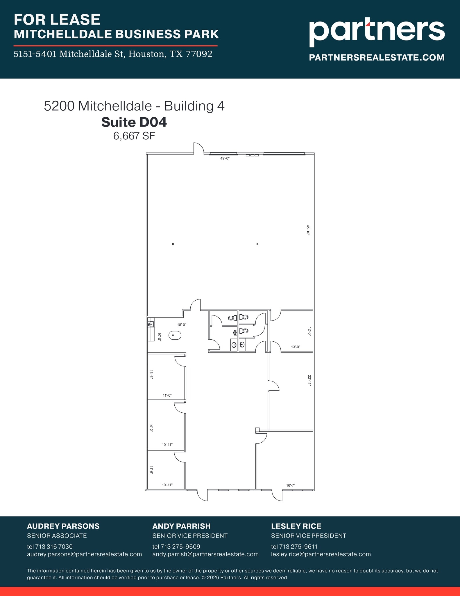 5151 Mitchelldale St, Houston, TX à louer Plan de site- Image 1 de 1