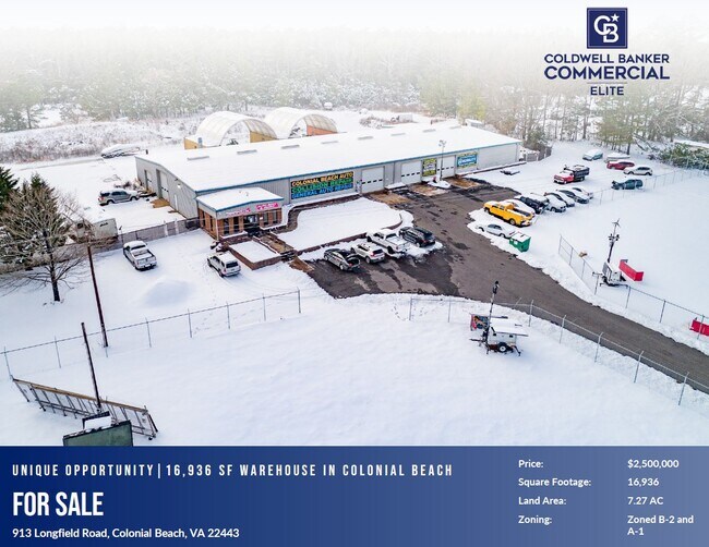 More details for 913 Longfield Rd, Colonial Beach, VA - Industrial for Sale