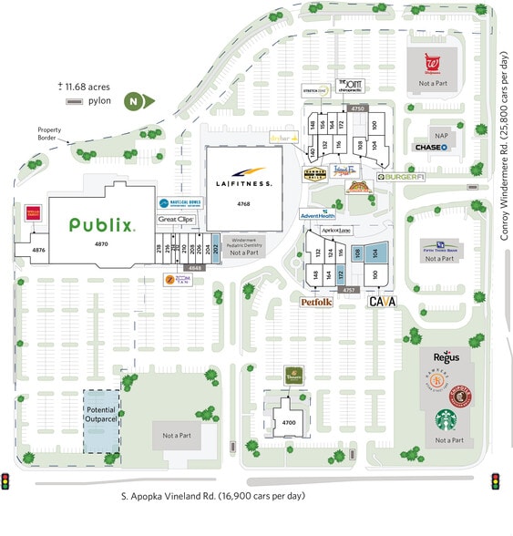 4700-4744 S Apopka Vineland Rd, Orlando, FL for lease - Site Plan - Image 2 of 18