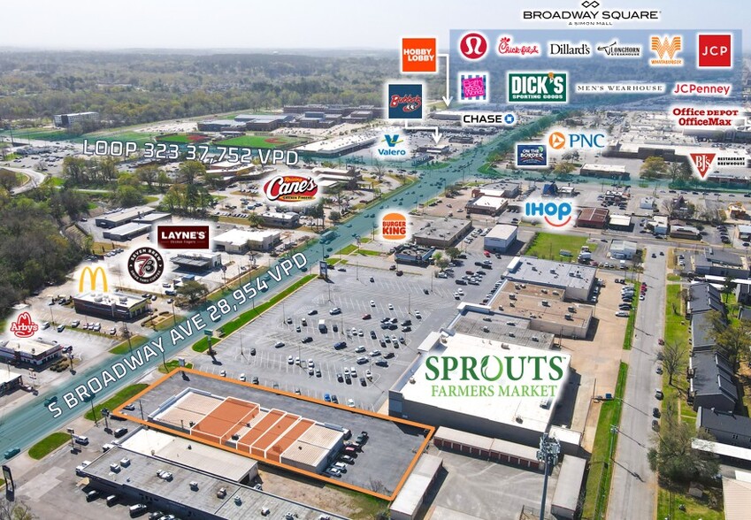 4007 S Broadway Ave, Tyler, TX for lease - Building Photo - Image 2 of 3