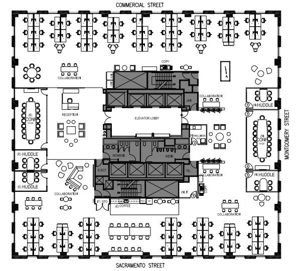 505 Montgomery St, San Francisco, CA à louer Plan d  tage- Image 1 de 1