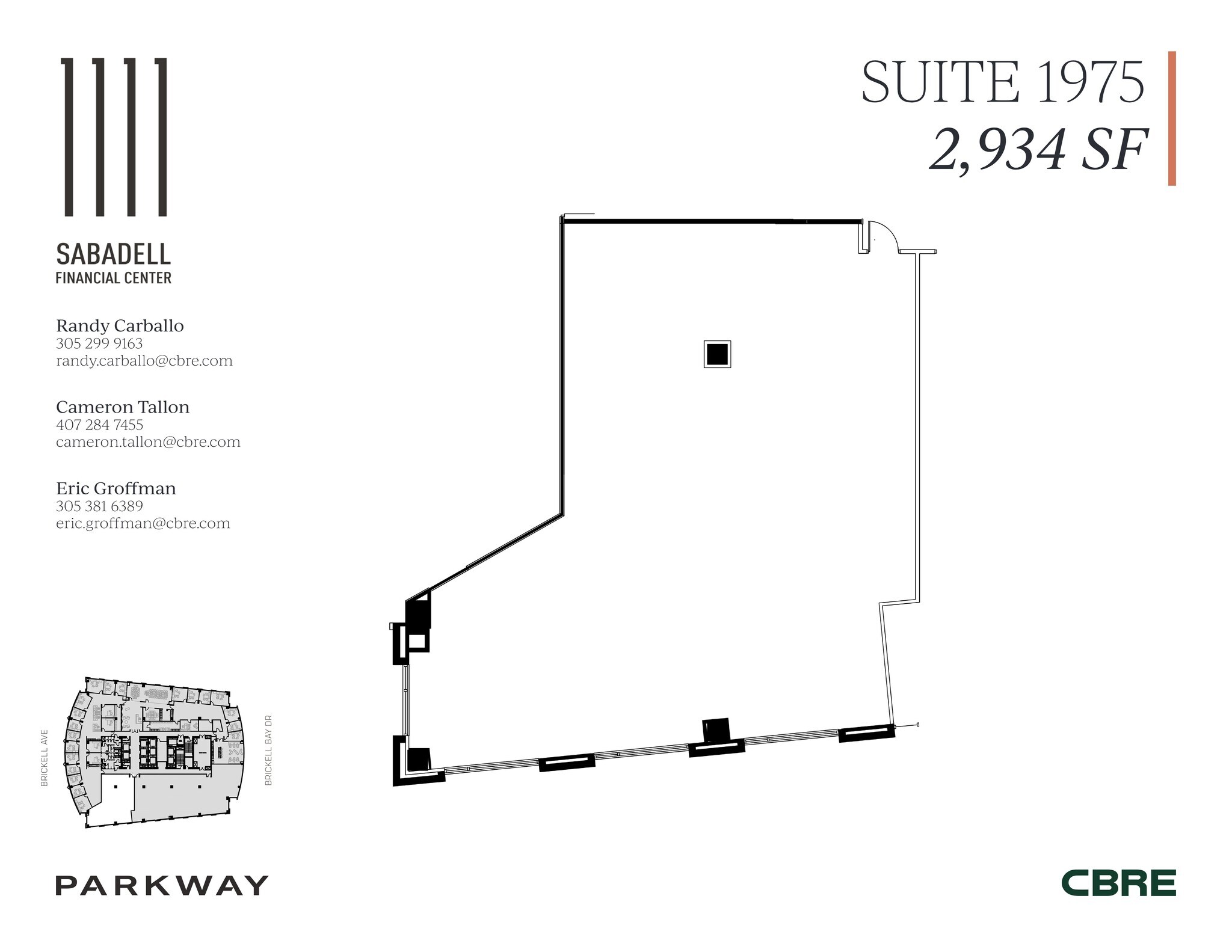 1111 Brickell Ave, Miami, FL for lease Site Plan- Image 1 of 1