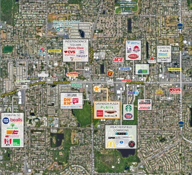 1483-1575 Main St, Dunedin, FL à louer - Photo du bâtiment - Image 3 de 5