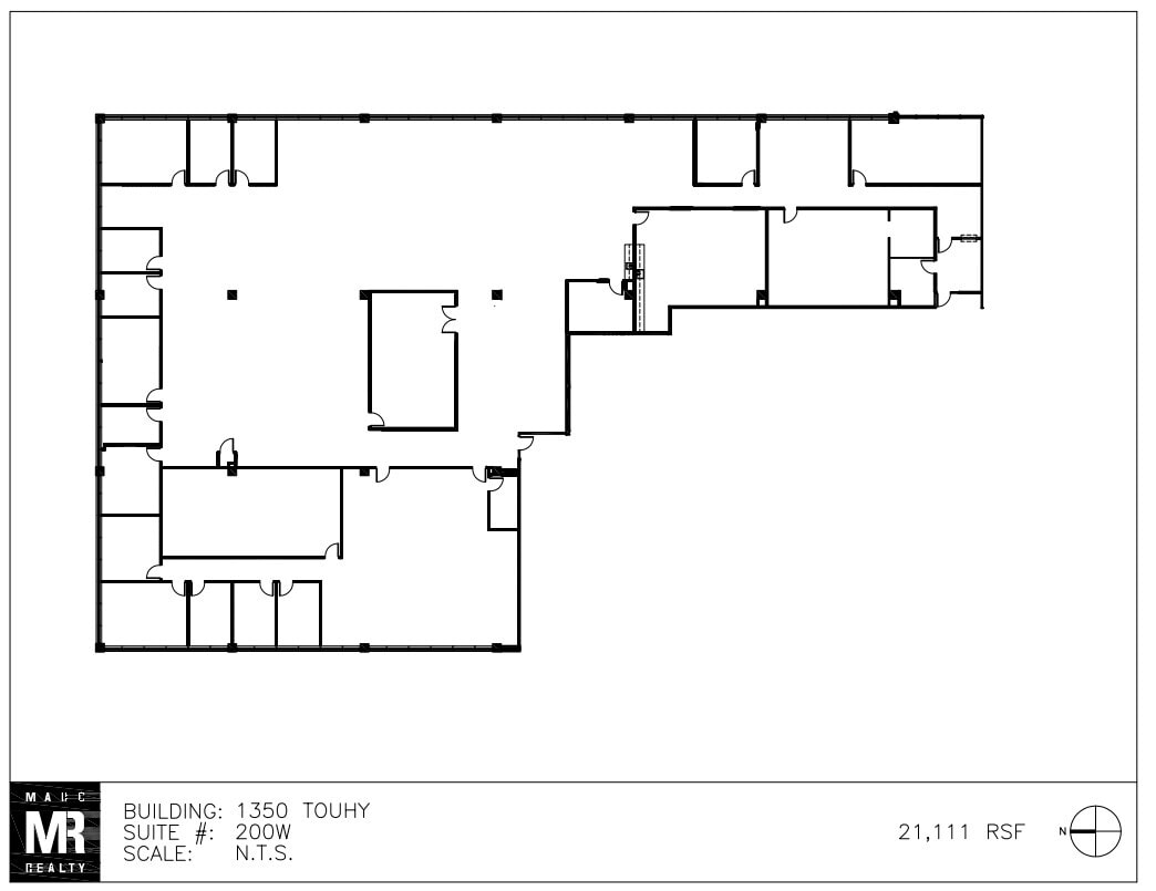 1350 E Touhy Ave, Des Plaines, IL à louer Plan d’étage- Image 1 de 6