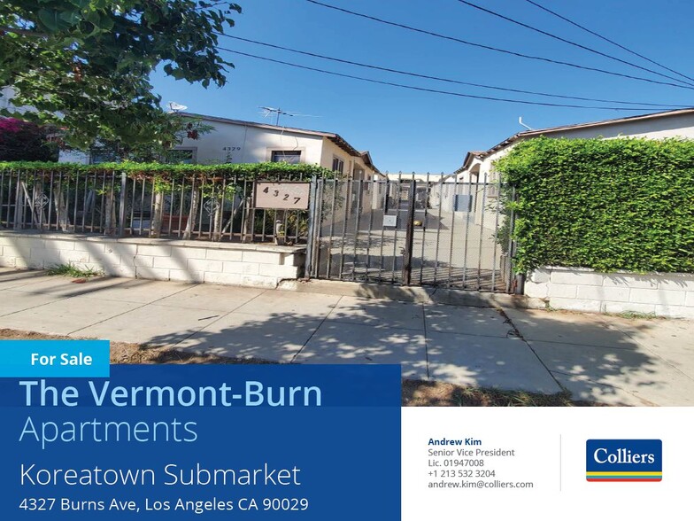 4327-4329 Burns Ave, Los Angeles, CA à vendre - Photo du bâtiment - Image 1 de 1