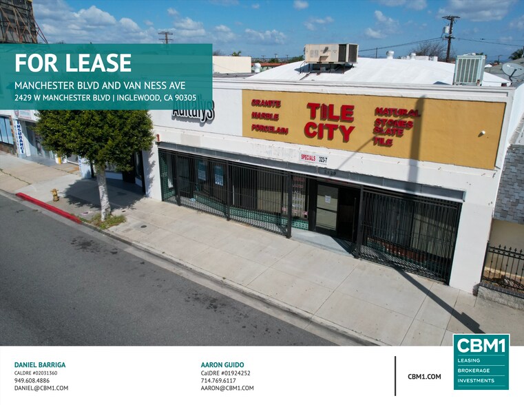 2429 W Manchester Blvd, Inglewood, CA for lease - Building Photo - Image 1 of 10
