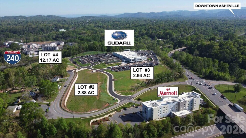 S Brevard Rd, Asheville, NC for sale - Aerial - Image 2 of 6