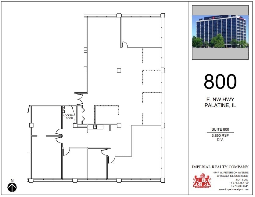 800 E Northwest Hwy, Palatine, IL à louer Plan d’étage- Image 1 de 6