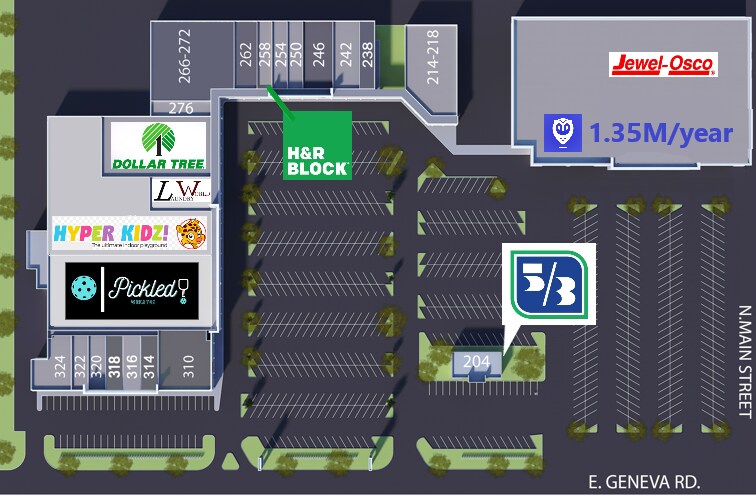 204-324 E Geneva Rd, Wheaton, IL à louer - Photo du bâtiment - Image 3 de 15